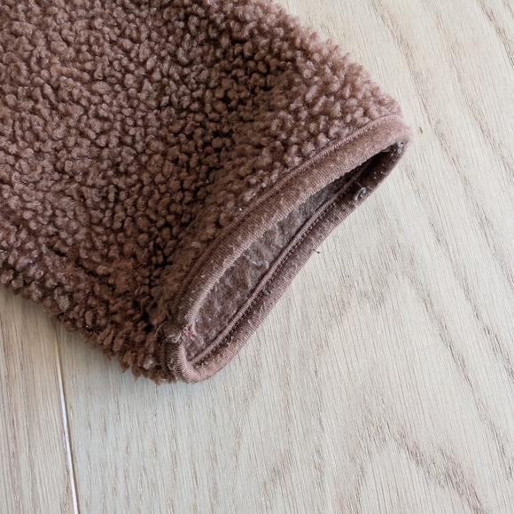 Rw&Co. Cozy Brown Teddy Fleece Zip Jacket. Size Medium. - Picture 5 of 5